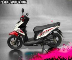 Beat 2015 Merah Putih Plat AE Madiun Kota